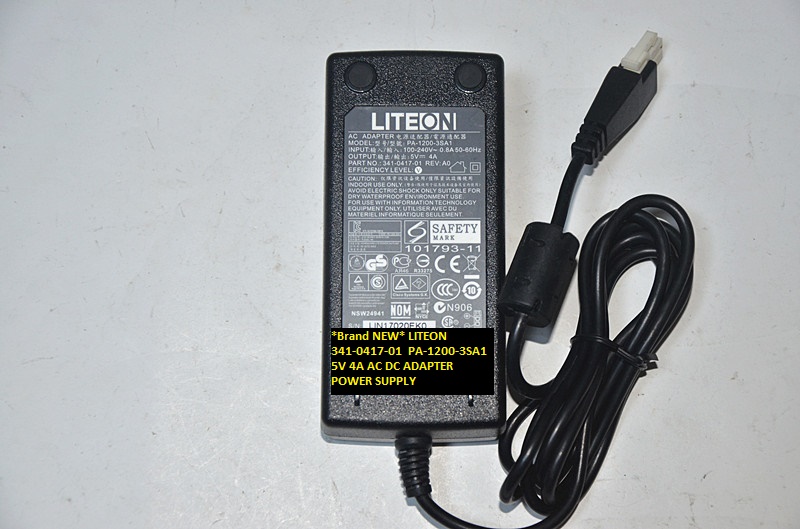 *Brand NEW* LITEON AC100-240V 5V 4A PA-1200-3SA1 341-0417-01 AC DC ADAPTER POWER SUPPLY